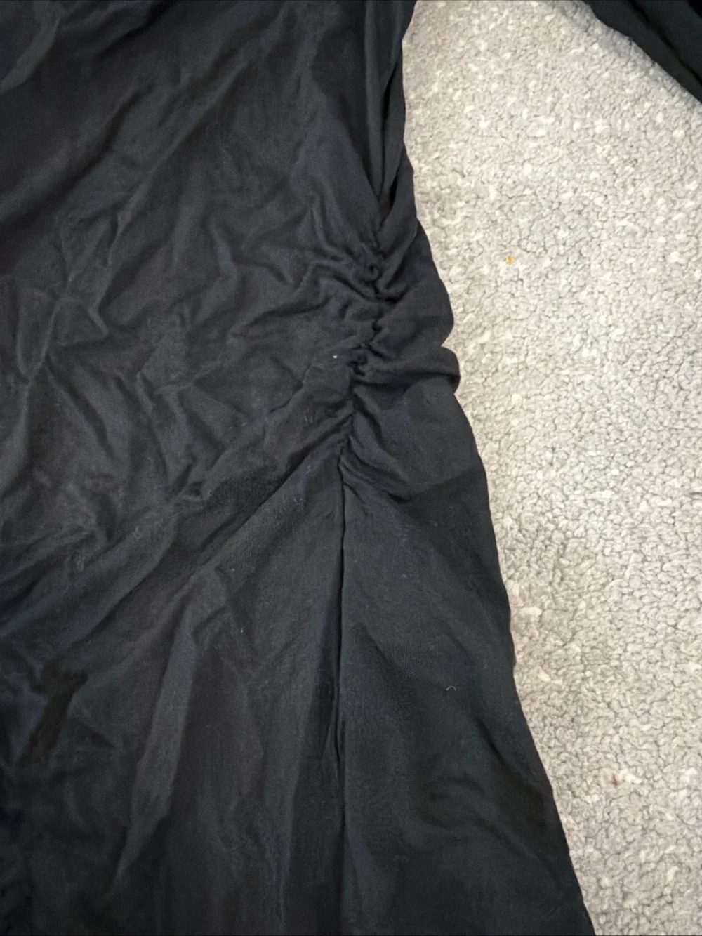 Lauren Ralph Lauren Black Asymmetrical Stretch Jersey Top - Picture 13 of 16
